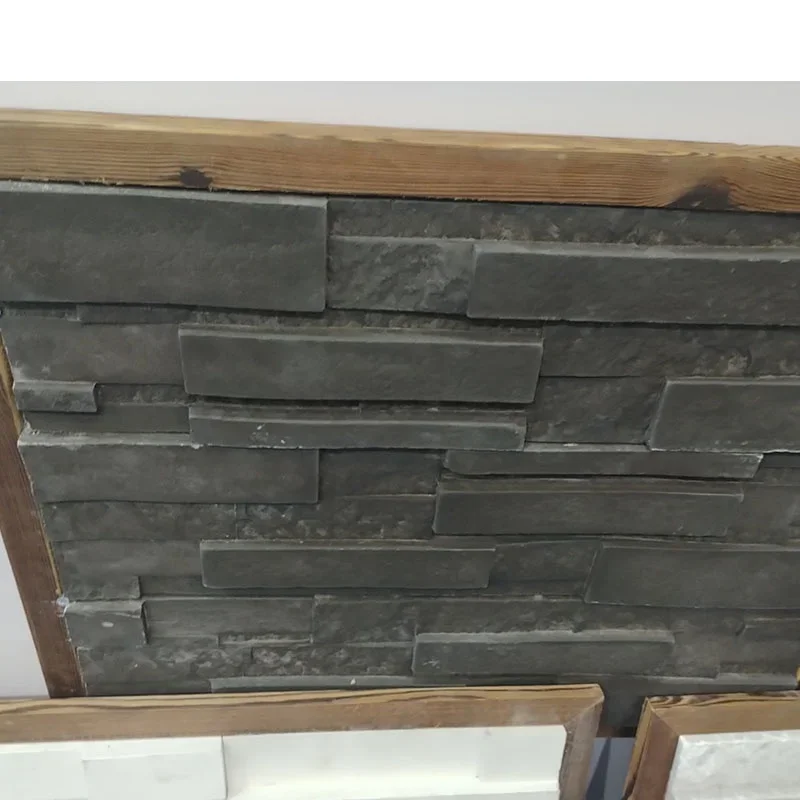 High Quality Customize Exquisite Distinctive Honed Natural Surface Dark Grey Cultural Stone Tiles For Guesthouse Veranda Wall