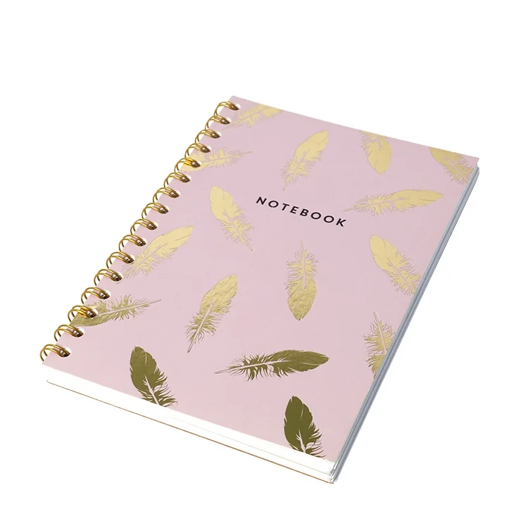 Factory Customized Delicate High Quality Pink Customizable Interior Page Format Spiral Notebook