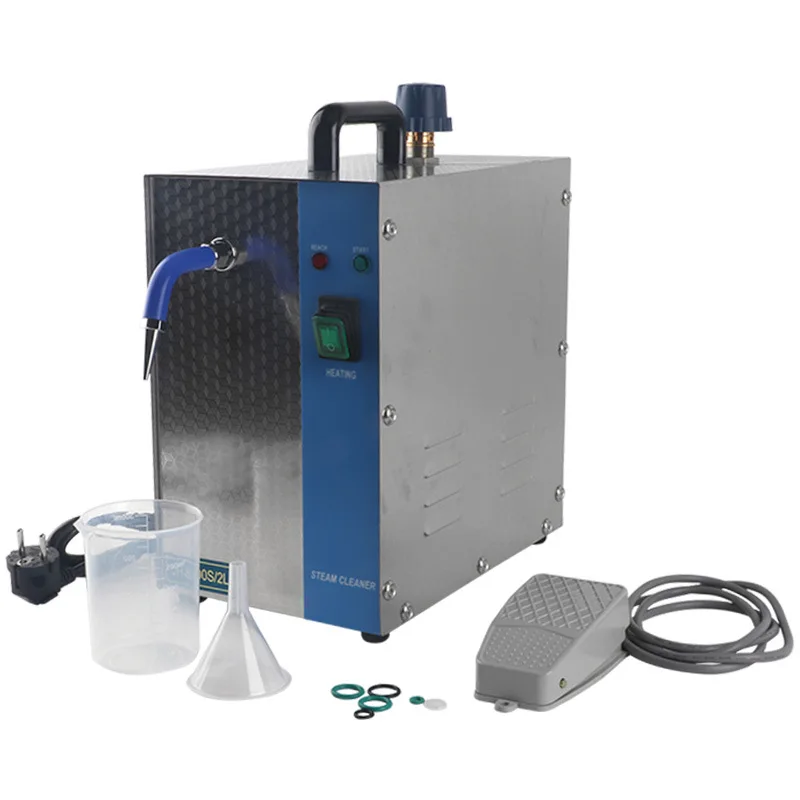 TEBAK 2L1300W Professional Steam Cleaner Machine High Pressure Silver Plating Decontamination Equipment Jewelry Cleaning Machine