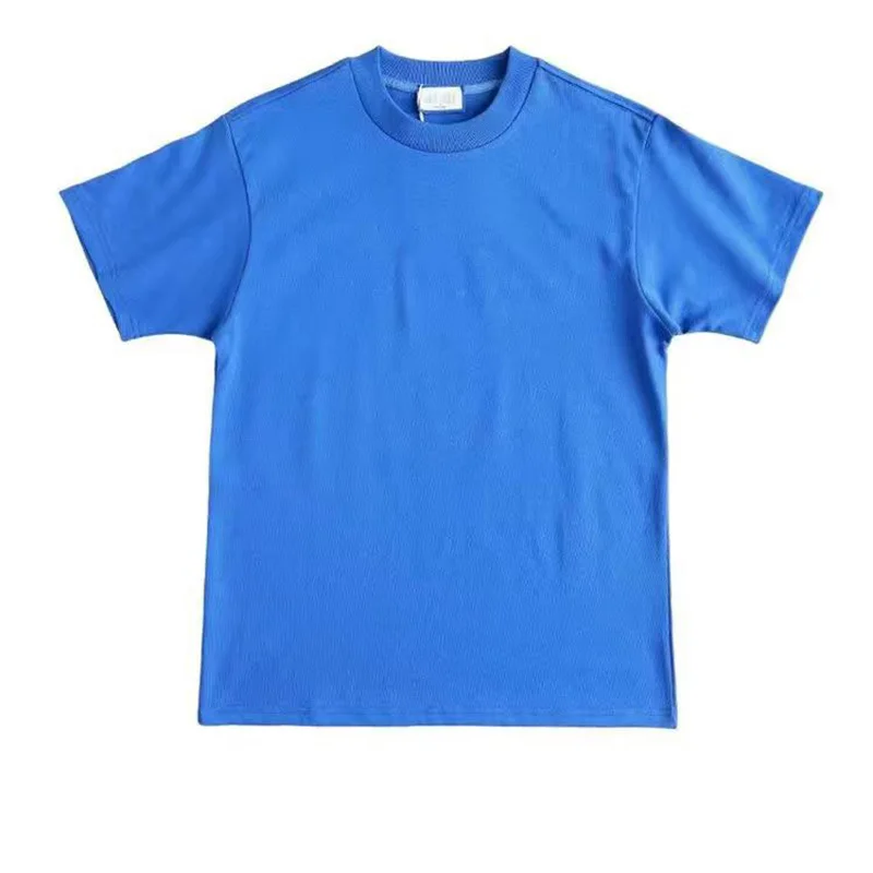 Wholesale Mock Round Neck T Shirts Cheap China Import 400 Gsm T Shirt in  Bulk Plain Unisex White 100 Cotton Short Sleeve