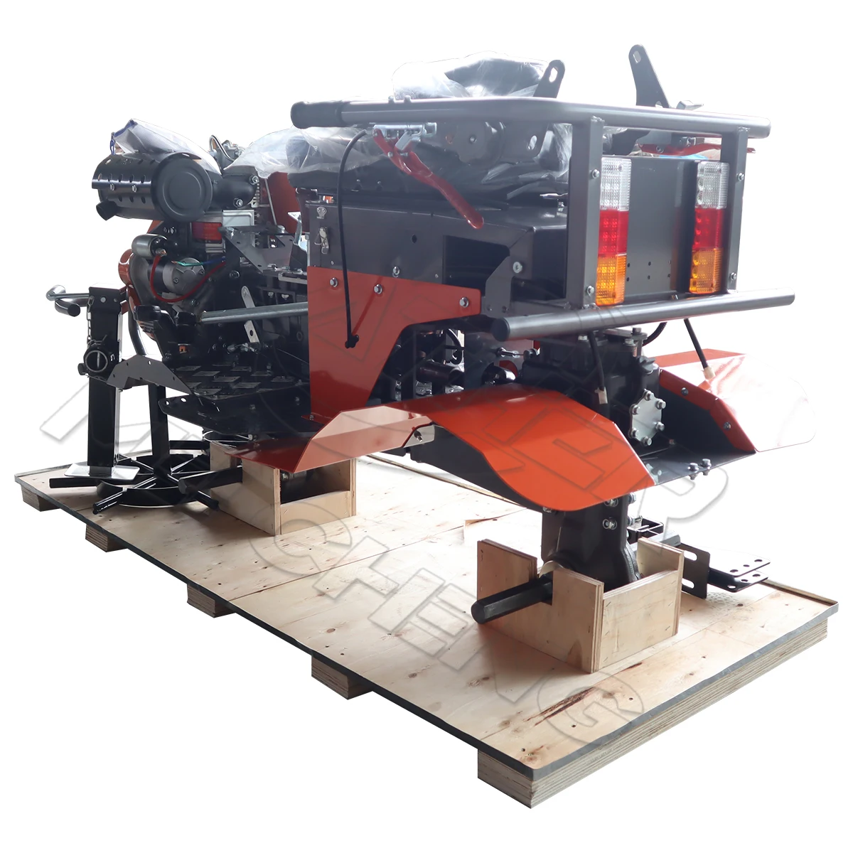product 4wd ride on micro tiller orchard trenching rotary ploughing machine home mini rotary tiller diesel ride on cultivator motocultor-10