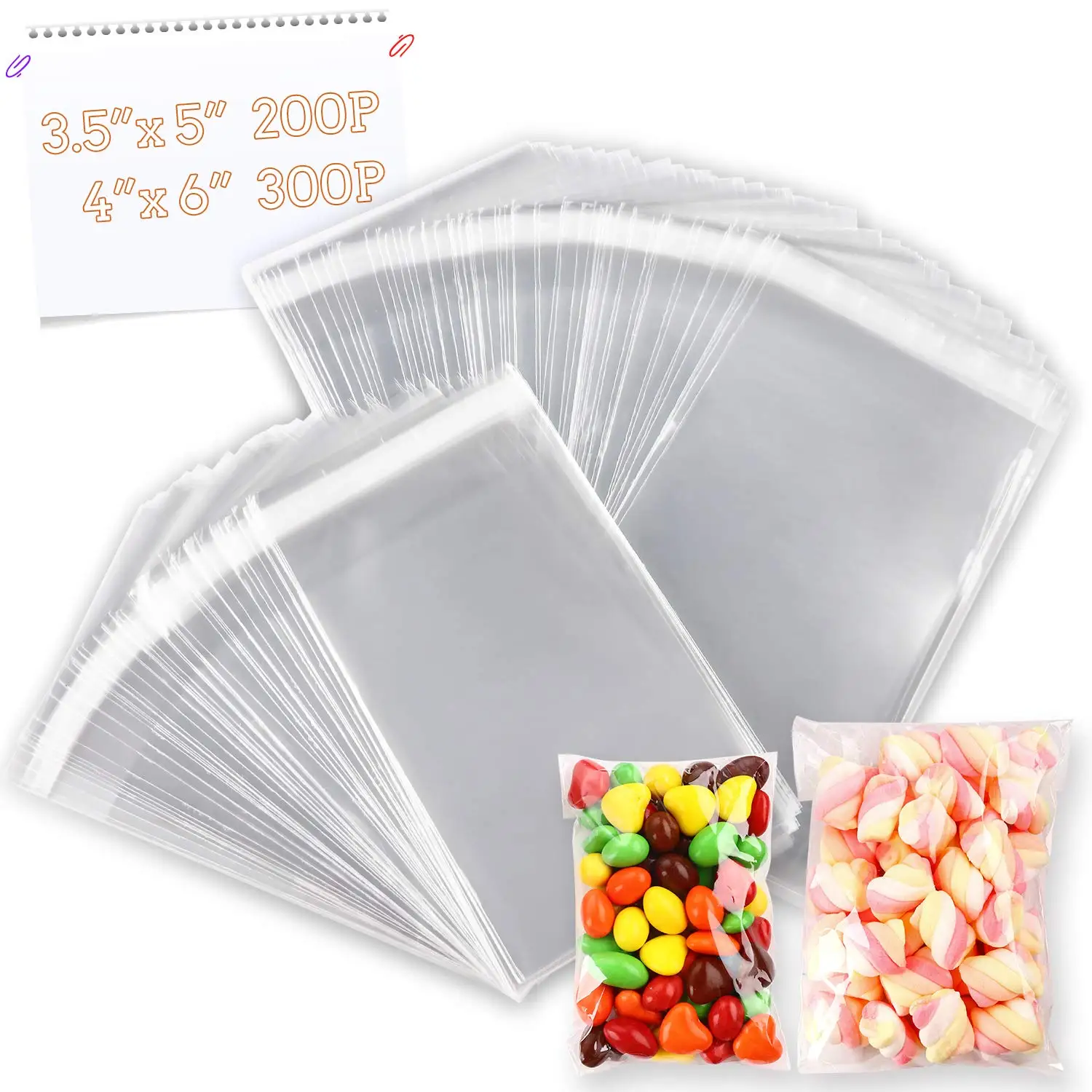 Self-adhesive Plastic Bag, Plastic Cellophane Bags
