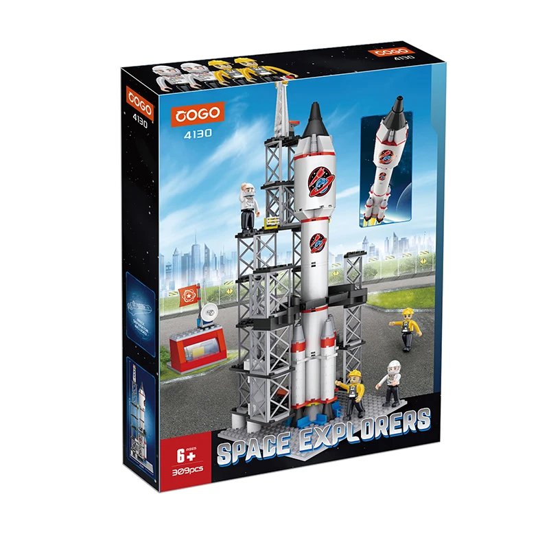 COGO 309 PCS Kids Building Blocks Rocket Space Set - Creative