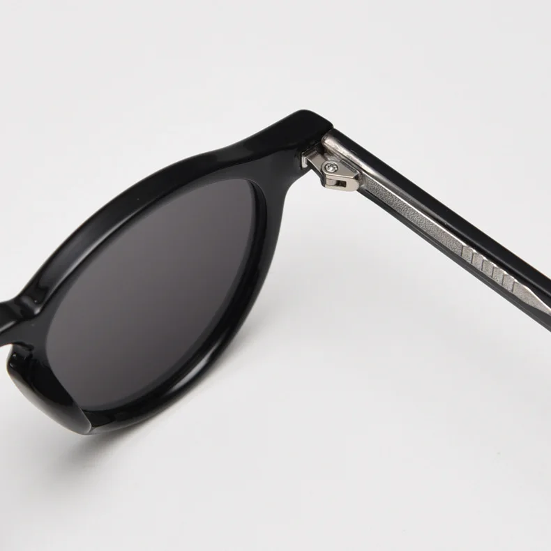 High Quality Trendy Accessories Shadde Handmade Round CP Frame Female Men Polarized Rivet Frame Sunglasses Unisex Dafas De Sol