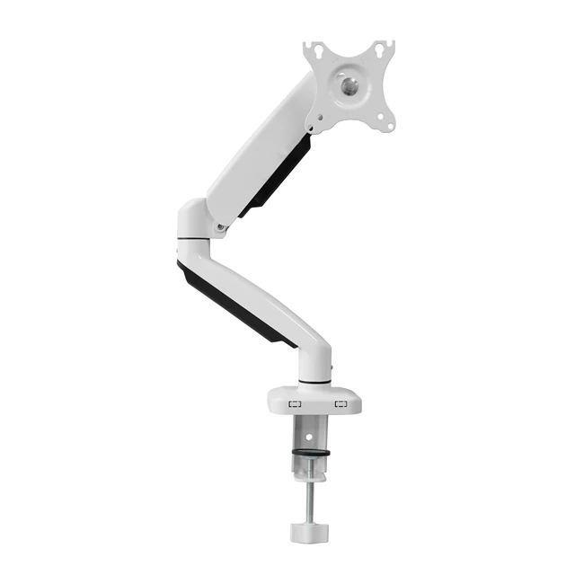 Hot Sale  Adjustable Monitor Arm Easy Installation White Gas Spring Monitor Bracket Desk Monitor Mount  For Computer  Display