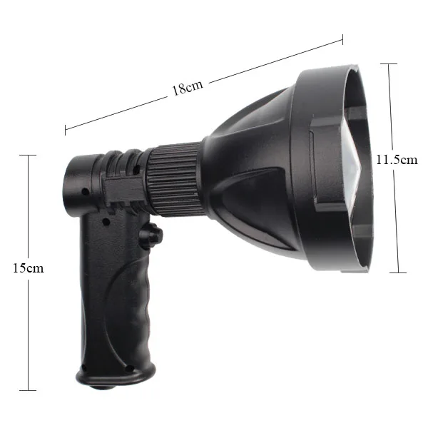 Rechargeable Flashlight 50000 Hours Life Span High Lumens Led Searchlight Waterproof Handheld Spotlight for Working Emergency