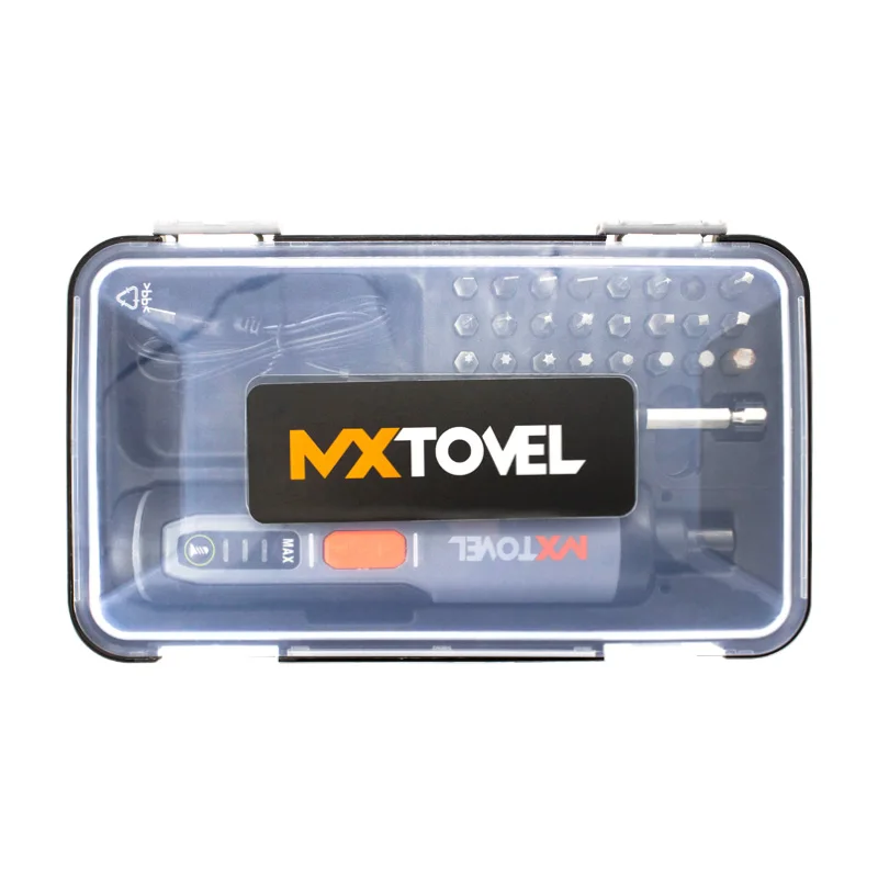 MXTOVEL Electronic Torque Adjustment Function Electric Screwdriver USB Type C Charger Cordless Screwdriver Set