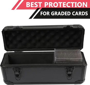 best graded card case Amazon.com: Turokacase Graded Card Case Storage Box – Extra Large Trading  Card Storage Box with 8 Adjustable Dividers – Baseball & Sports Card  Storage Case – Fits PSA, BGS, SGC, Toploaders & main image 0