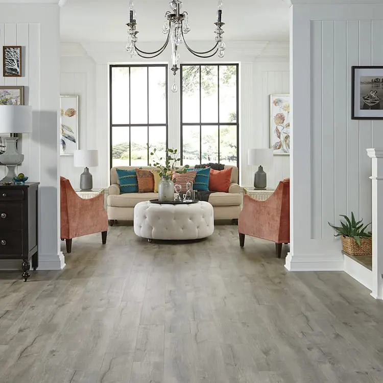 High Gloss Click Lock Spc Flooring 4mm 5mm 6mm 7mm 8mm Waterproof Luxury Vinyl Flooring with Cork Backing in Wood Design