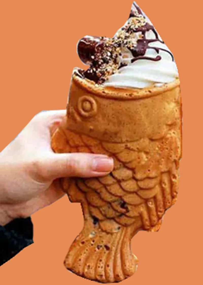 Электрическая машина для производства мороженого в форме рыбы