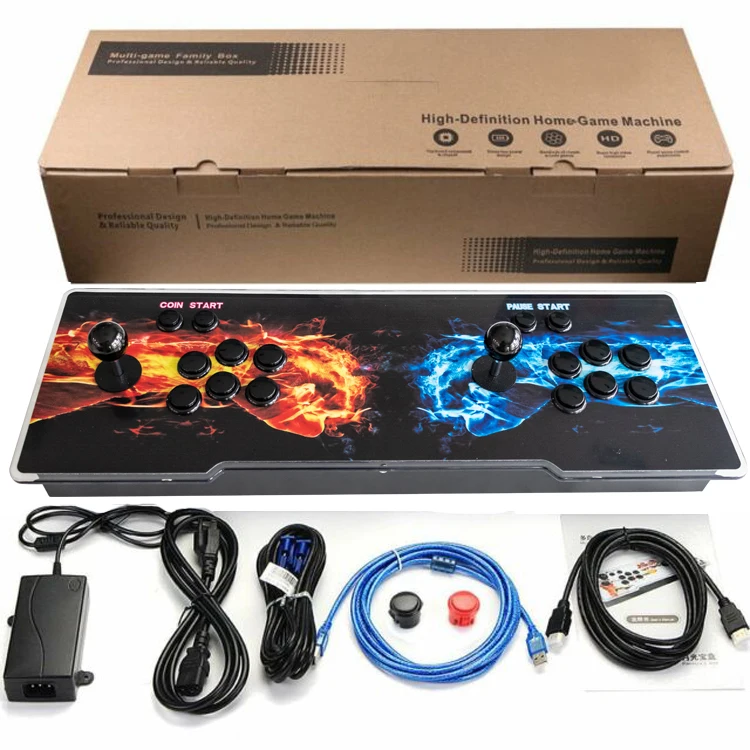 Multiplayer Customized Double Joysticks Video Game Console Arcade Box 4710 Games Classic Console