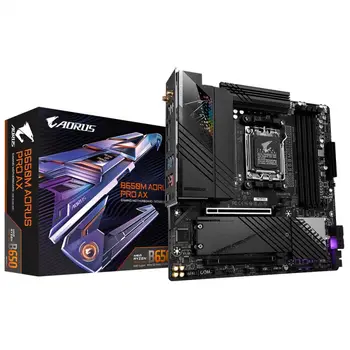 TOP & BEST SELLING GIGABYTE B650M AORUS PRO AX Motherboard Supports AMD AM5 Socket Ryzen 7000 Series Processors With DDR5