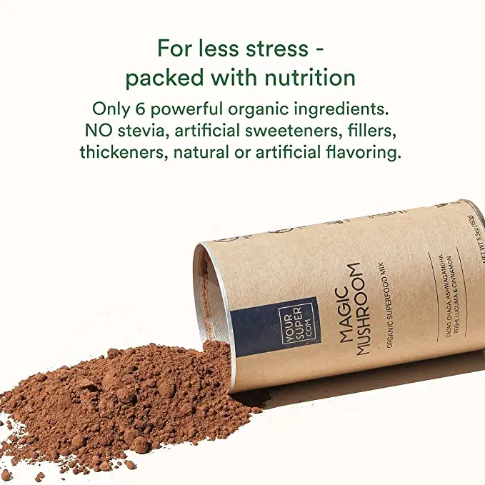 Mushroom Superfood Ashwagandha Powder Mushroom Supplement Brain Booster