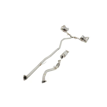 YT Full-System Stainless Steel Exhaust Headers and Catback Exhaust with Mufflers for Honda Civic (10th-11th Gen) and Accord