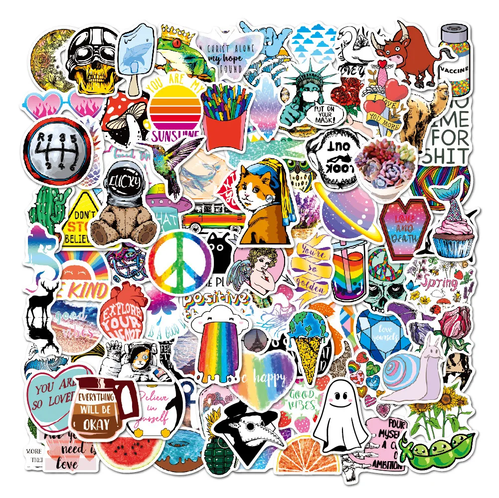 High quality custom stickers waterproof vinyl pvc printing custom