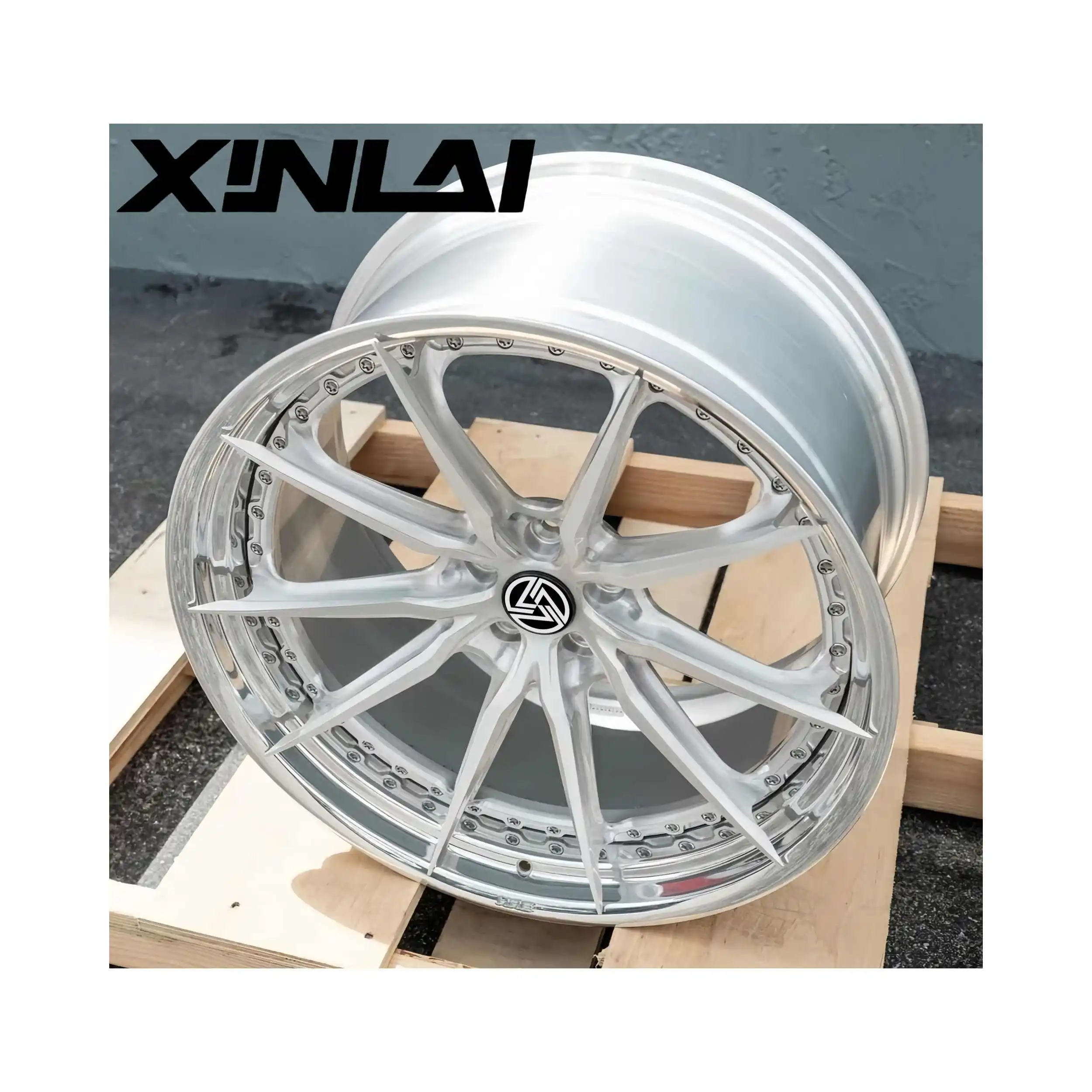 XINL Brushed Polished Deep Concave Sliver Color Forged Wheels 2-piece 5x114.3 18 19 20 21 22inch for Racing Car Benz Audi - Image 2