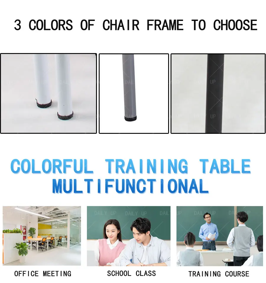 Group Reading Table and Chair With Colorful Desktop For Library Activity Studying Group Modular Reading Chair Adjustable