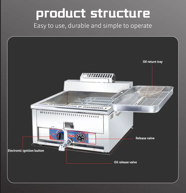 17l Gas Deep Fryer Temperaturecontrolled Commercial Fryer Buy Gas