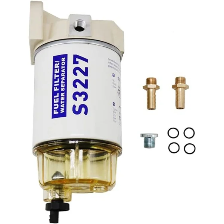 Outboard Motor Fuel Water Separator Filter S3227 With Clear Bowl
