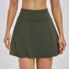 Falda corta verde musgo