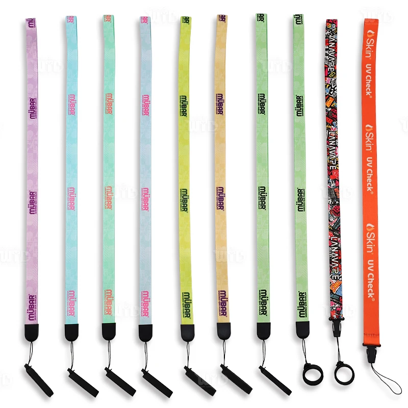 Wholesale Cigarette Ring Holder Polyester Lanyard Custom Personalized Logo Straps Lanyard Nylon Id Card Badge Holder Lanyard