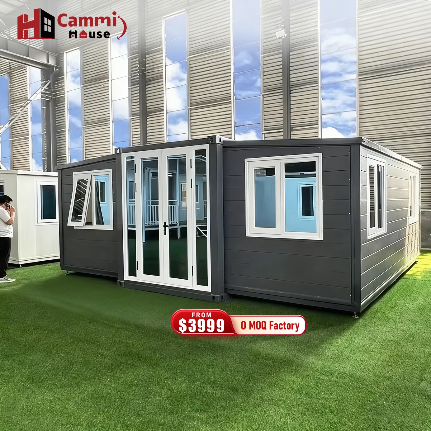 Cammi House 20FT Foldable Steel Expandable Container for Office