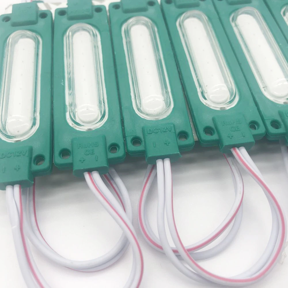 DC12V 2W LED Module Injection COB with Lens Waterproof LED Light Modules for Sign Channel Letter IP65 Aluminum PCB