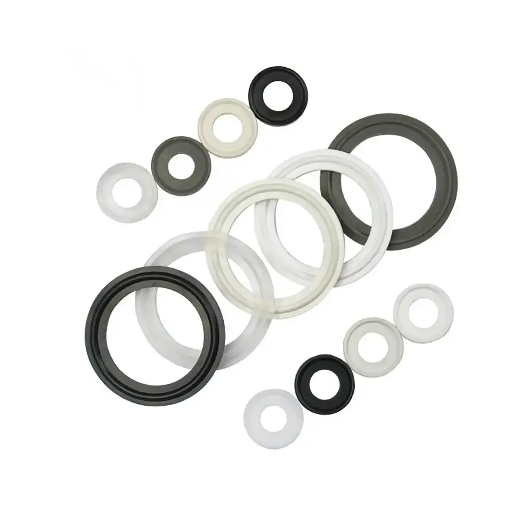 Tri Clamp Gasket USA Lab PTFE Envelope Tri-Clamp Gaskets With Viton Filler Tri Clamp 1.5