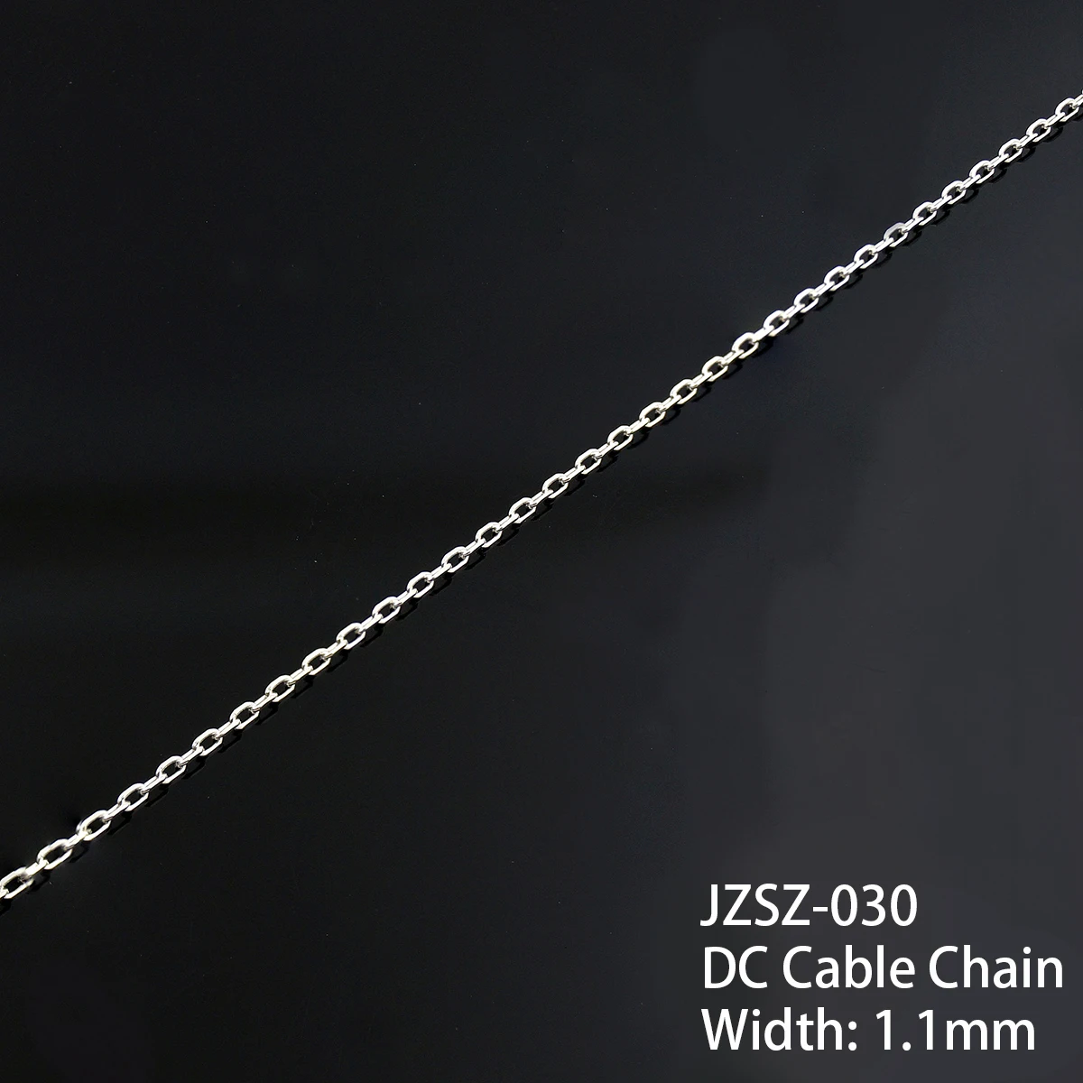 Factory Wholesale Chains By Meter 1mm Diamond Cut Cable 925 Sterling