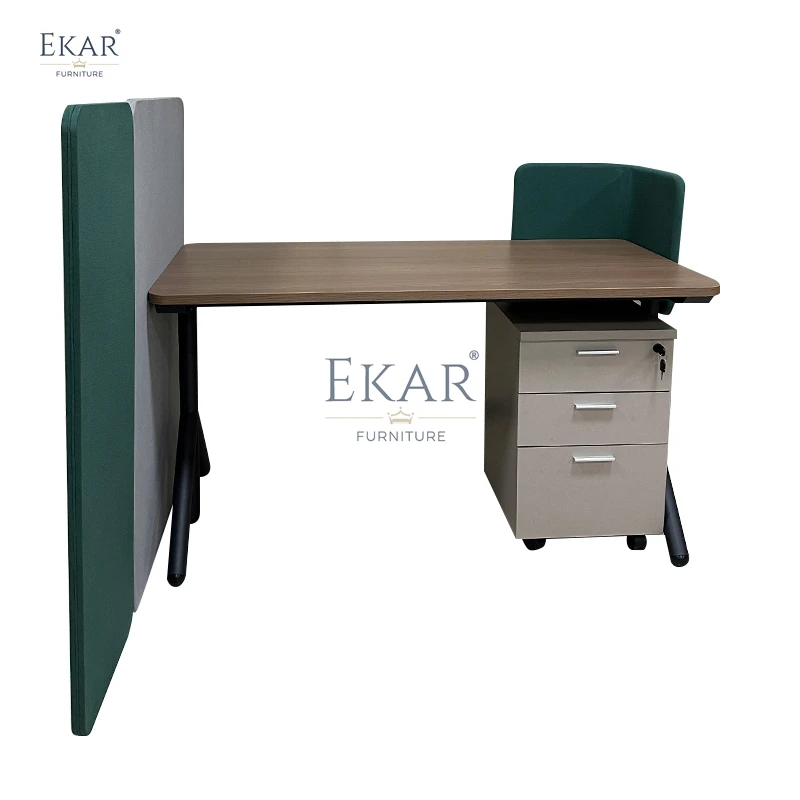 Modern Office Desk with Divider Functional and Stylish Workspace Solution