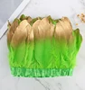 Verde + puntas de oro