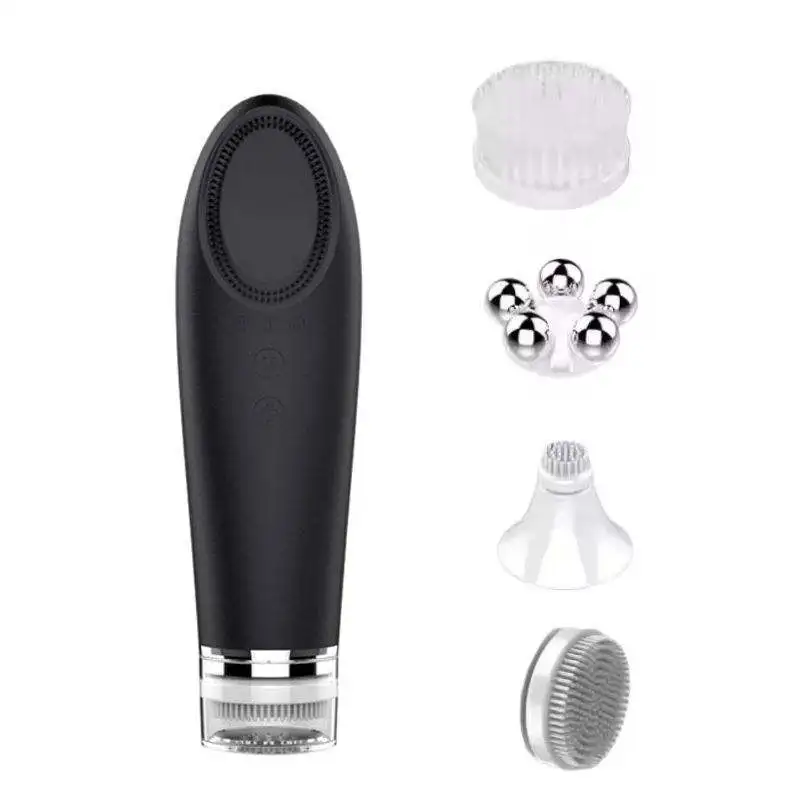 Elétrica Facial Limpeza Escova Corpo Portátil Lavagem Silicone Cleanser E Massageador Sonic Vibrating Face Scrubbers Brush