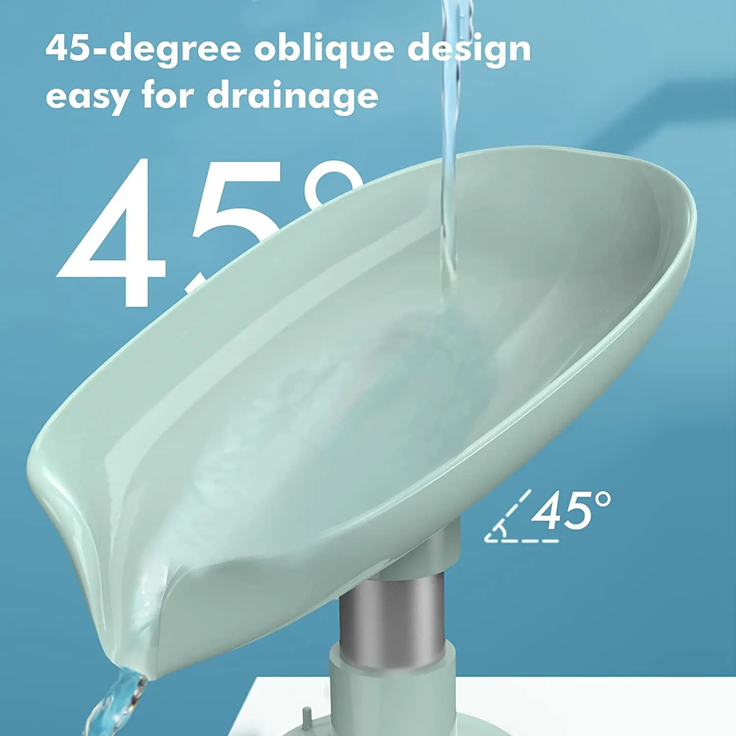 Leaf Shape Green Soap Dish With Drain For Shower Bathroom Kitchen Buy