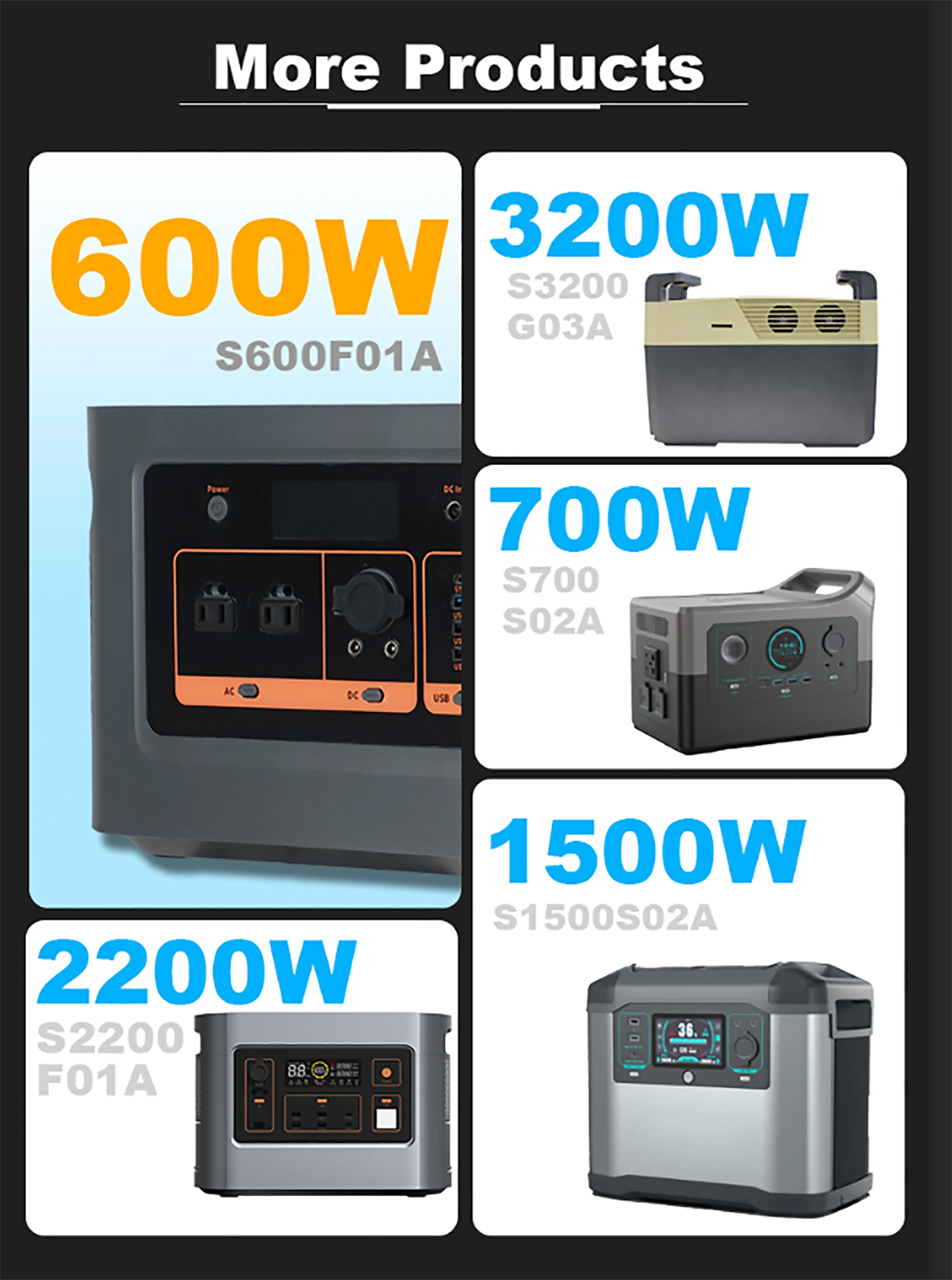 Outdoor Backup Power Station Storage Power Supply Portable Power