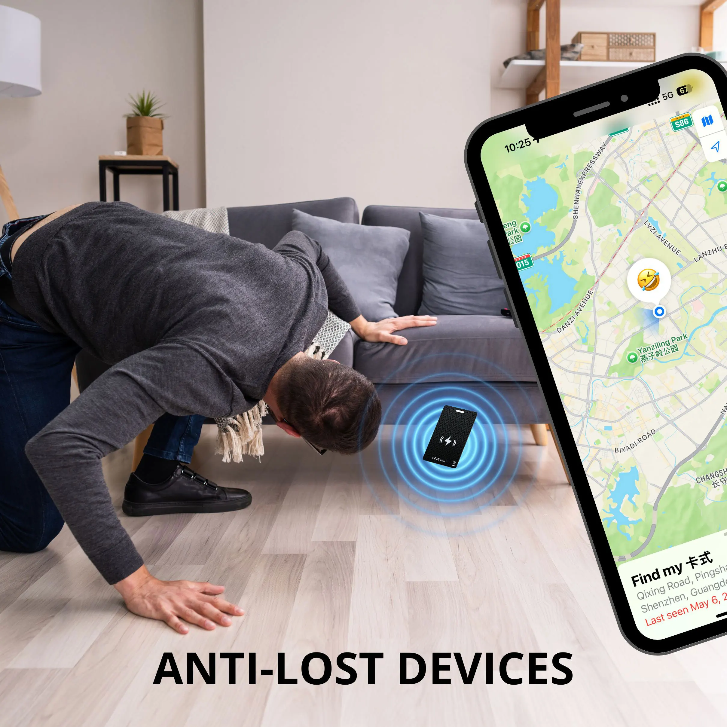 MFI Real Time Tracking Device for Apple Locator Smart Finder for Car ...