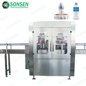 SONSEN Industrial Custom EVA Hot Melt Adhesive Automatic Labeling Machine Pure Water Drum Rotary Labeller