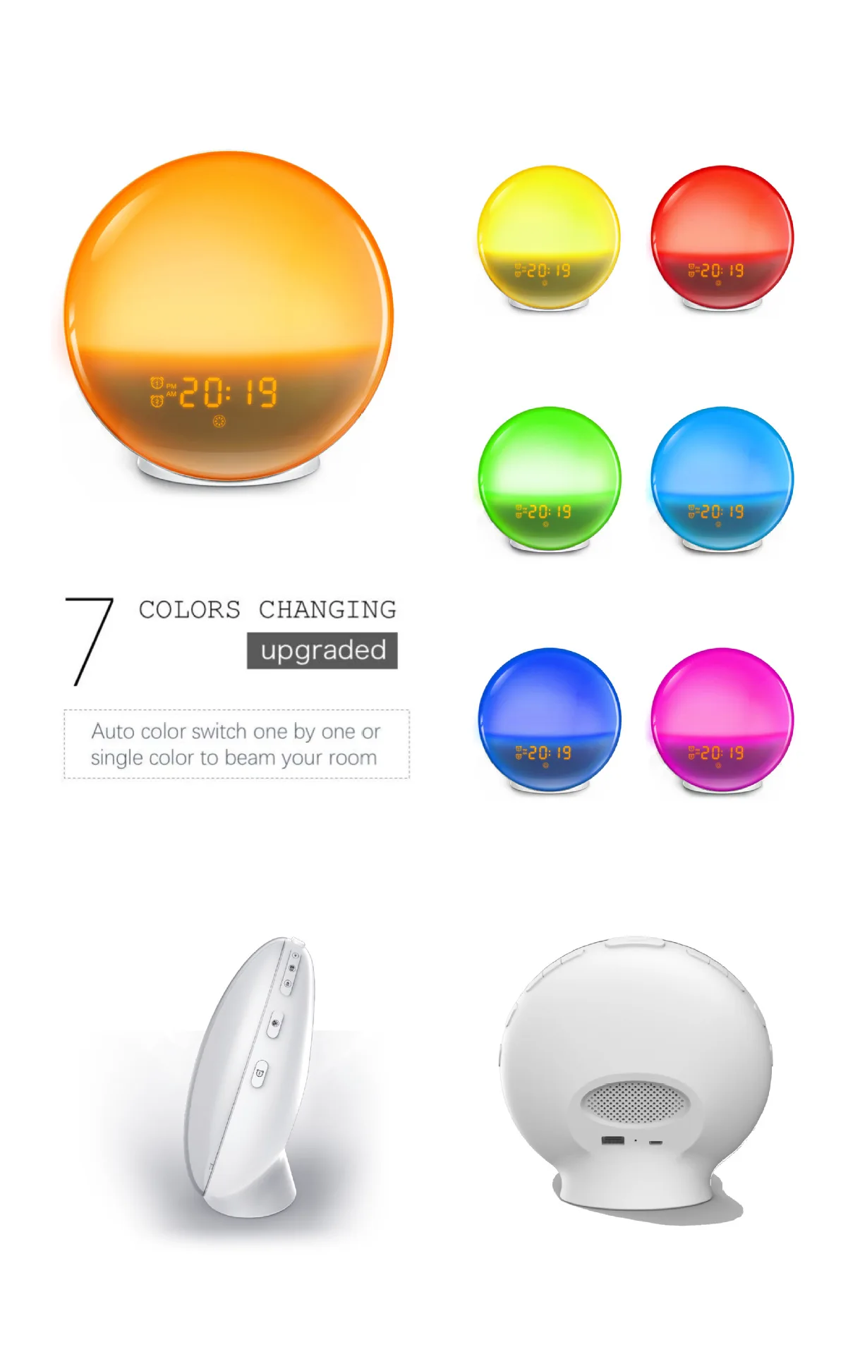 Smart Wake Up Light,Sunrise Alarm Clock For Kids Adults Bedrooms/ Buy