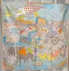 4# Carnevale animale cowboy blu - 88x88 cm