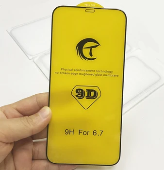 Hot selling 9D OG full glue 9H HD tempered glass screen protector for iphone 12 pro max film