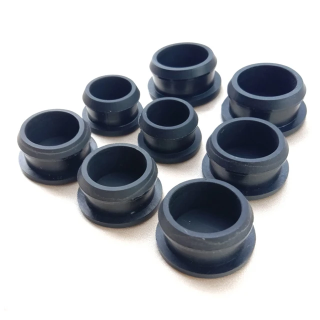 M4 M5 M6 M8 M10 Silicone Rubber NBR EPDM VMQ NR Screw Plug Hole Plug 8mm Rubber Seal Various Purposes Custom Cutting Available