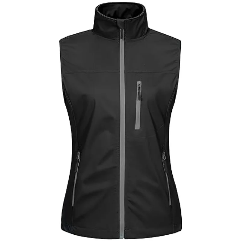 Aqtq Custom Lightweight Softshell Running Windproof Vest Womens Golf ...