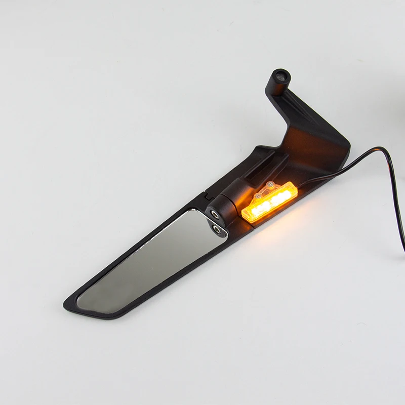 Motorbike Rotatable High Brightness Turn Signal Mirrors Motorcycle Rearview Wing Mirror With Lamp for Z900 Z650 KTM MT07