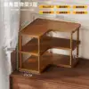 GXC Simple Corner Shelf, Brown, 3-Tier