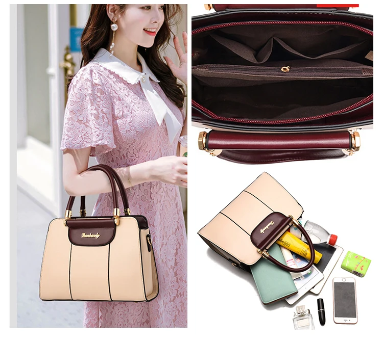 2021 Plaid Handbag Shoulder Diamonds Womens Black Handbags Korean ...