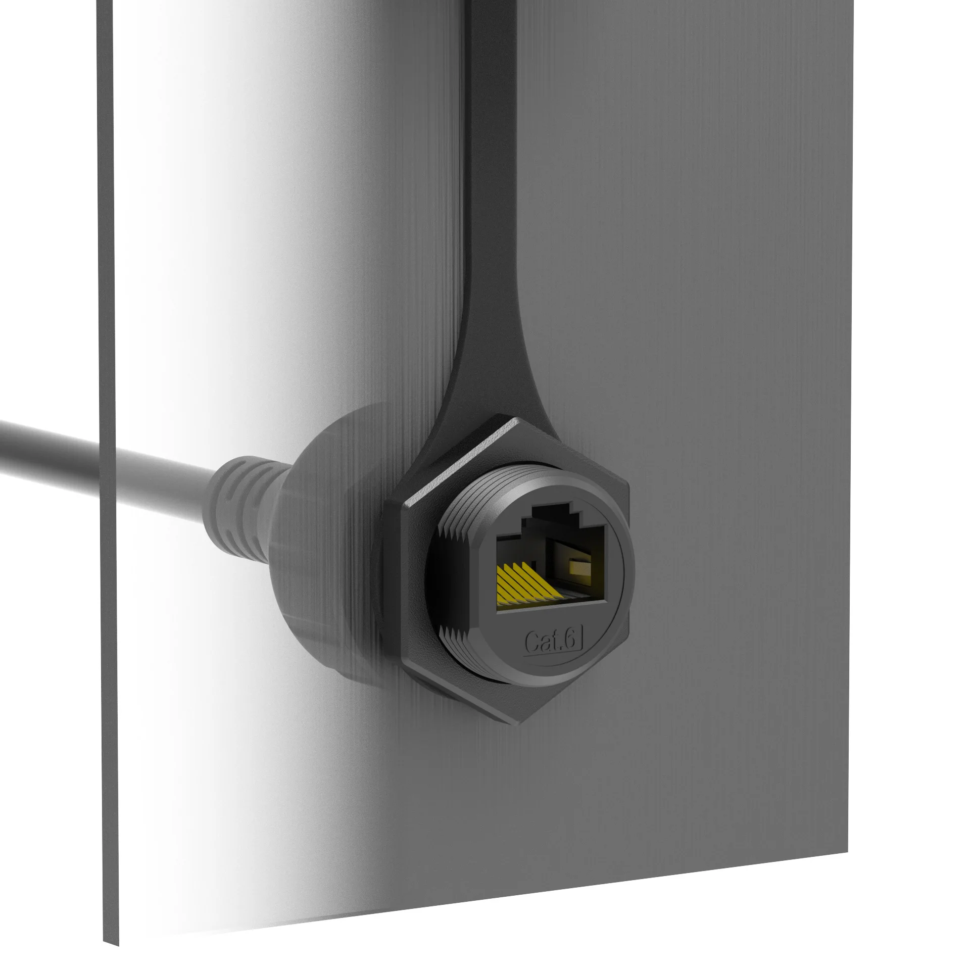 Outdoor Lan Coupler Adapter Cat6 Rj45 Male To Female Rj45 Waterproof