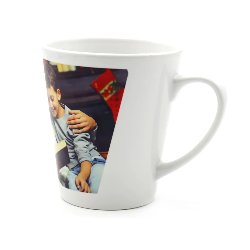 White Ceramic Sublimation Latte Mug - 12oz.