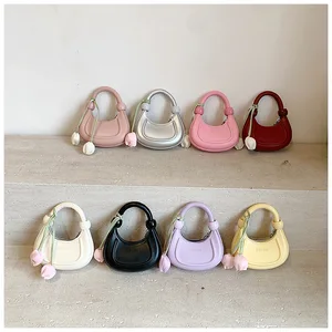 Elegant PU Leather Women's Shoulder Bag High-End Luxury Brand Fashionable Famous Paris Daily Vintage Mini Bag