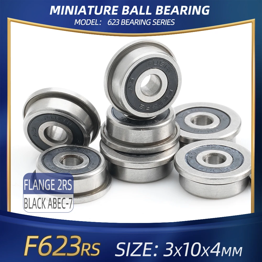 623ZZ 623RS F623ZZ Bearing 3x10x4 mm 10Pcs Flange Handpiece Strong