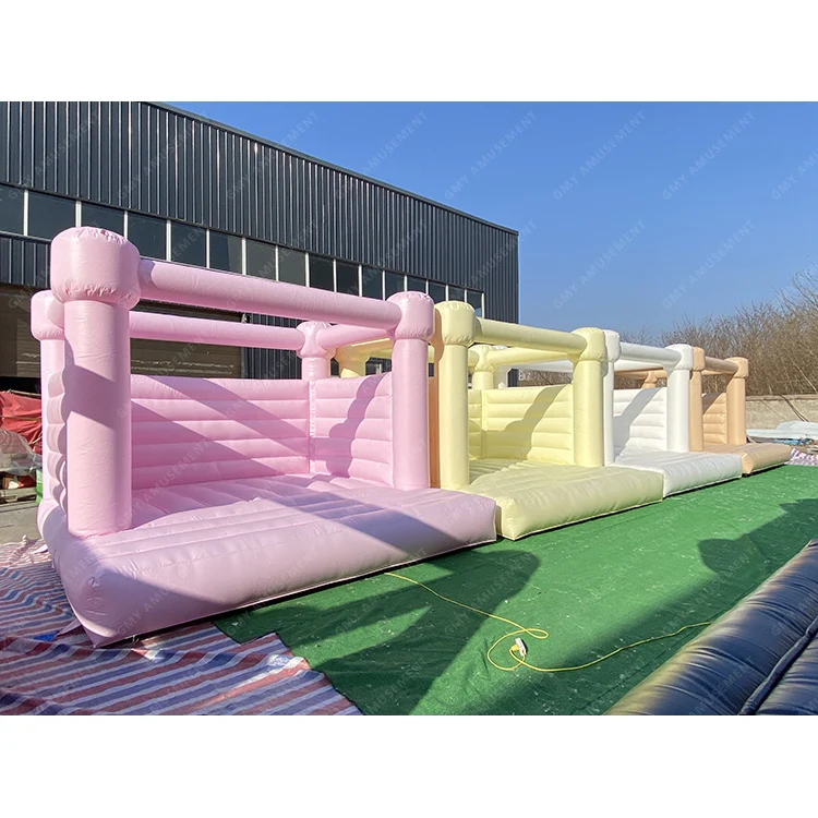 Factory cheap wholesale 4x4m colorful inflatable wedding bouncer custom bounce house commercial jumping castle for kids