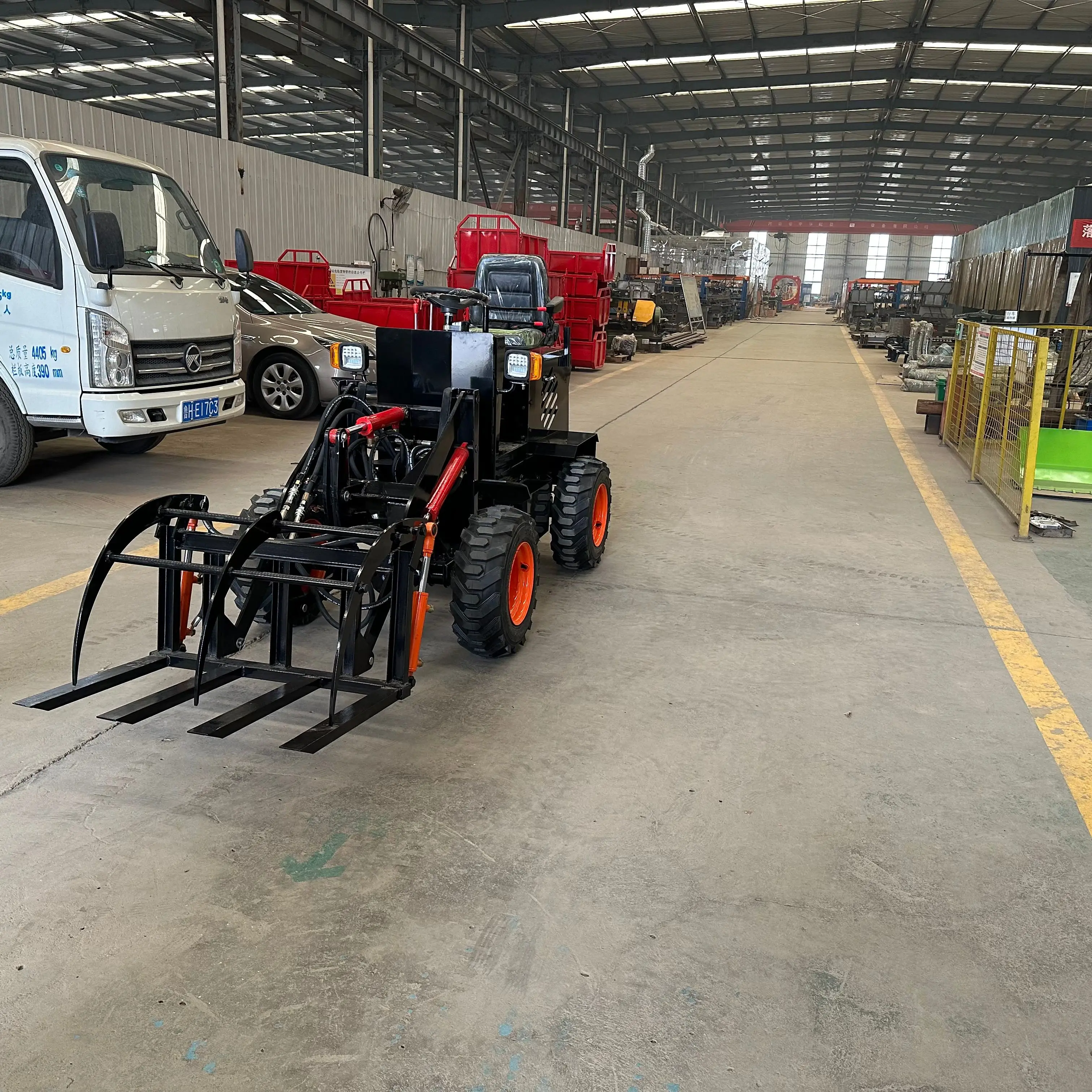 Mini Backhoe Loader Hydraulic 4x4 Loader Electric Battery Operated Loader